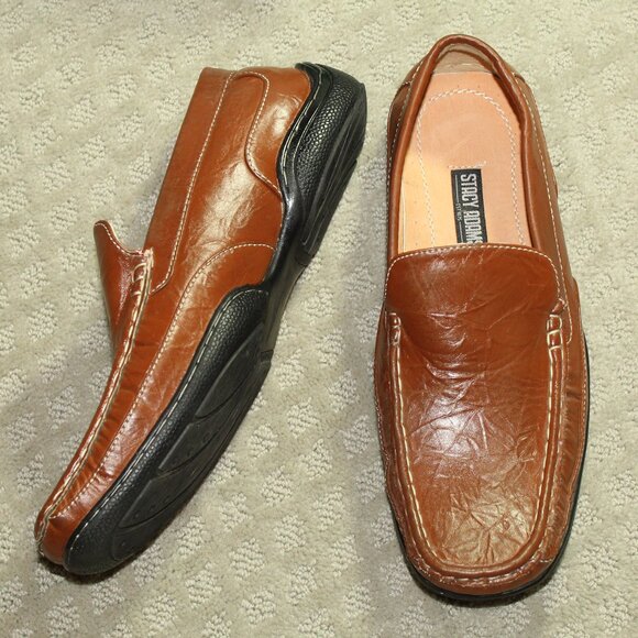 NWOT Stacy Adams Men's 8 Tan Loafers - Picture 1 of 6